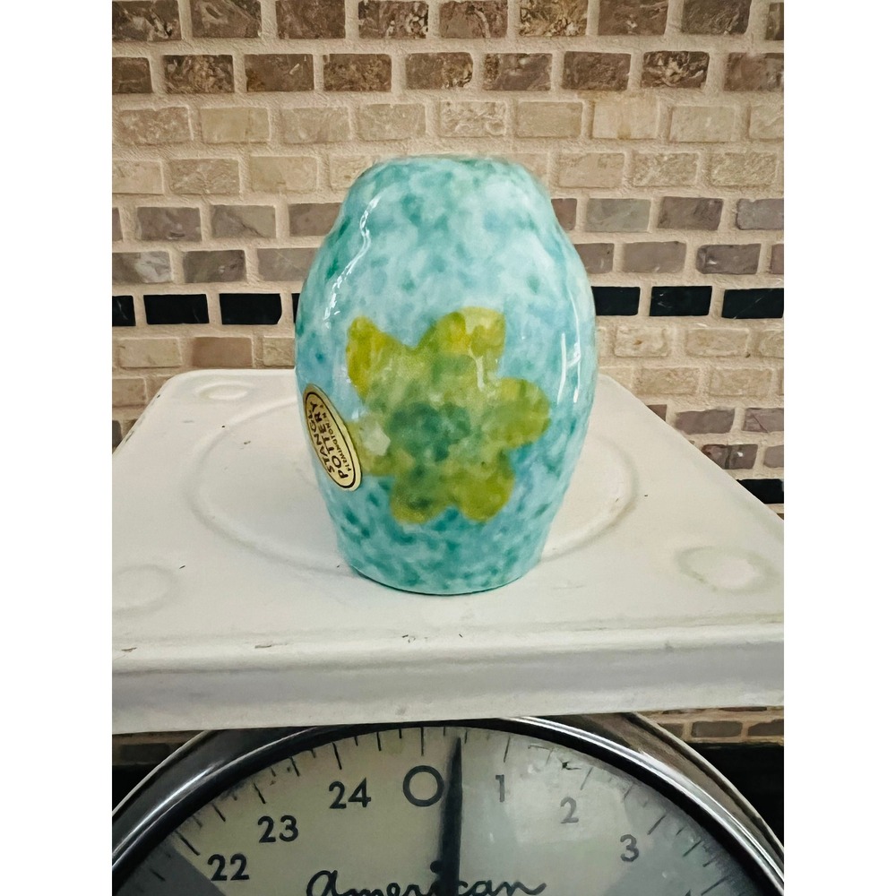 Stangl Stardust Salt Shaker Turquoise Blue Aqua Vintage‎ Handpainted